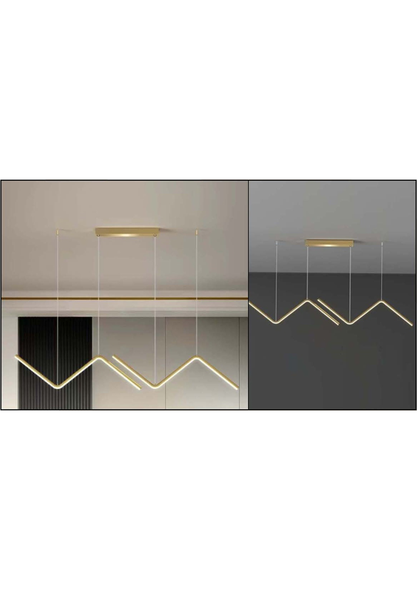 Beyond Lights - Gold Linear Lamp- GL